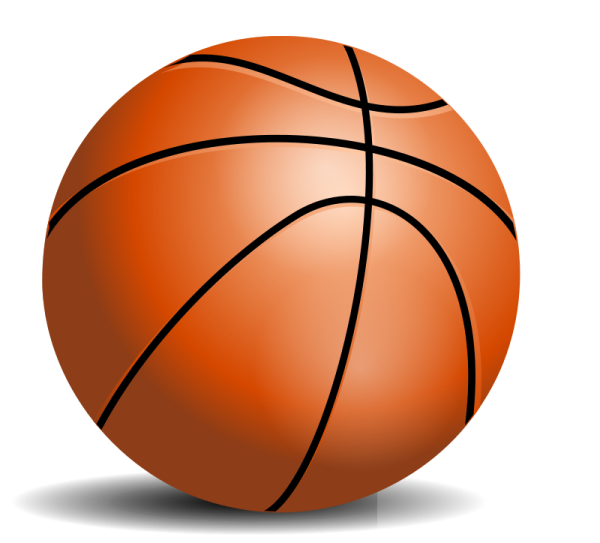 a basketball ball on a white background