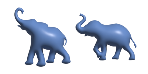 two elephants standing next to each other elephants