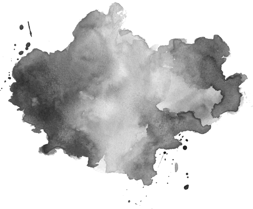 a black and white watercolor stain
