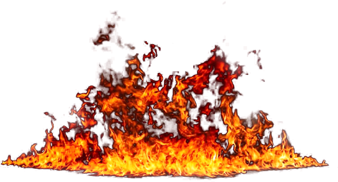 a fire on a white background