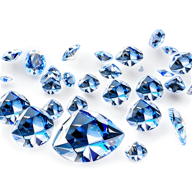 blue diamonds on a white background