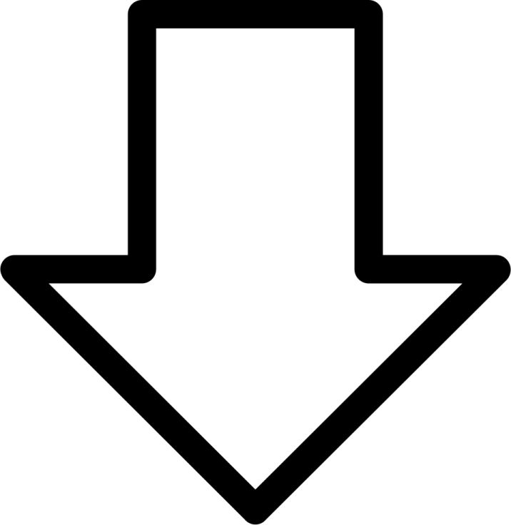 a black and white arrow icon