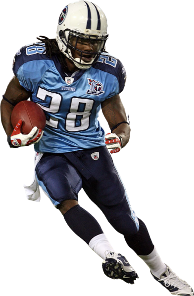 a football player is running with the ball
