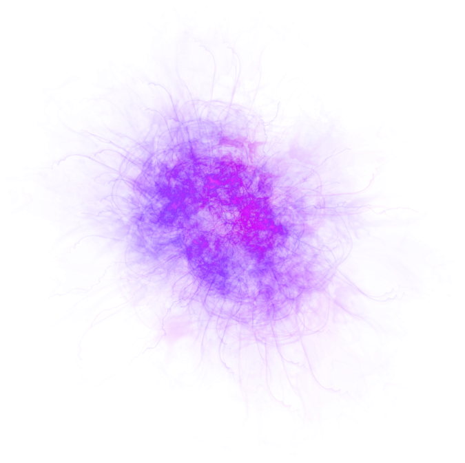 a red and purple explosion of smoke on a white background