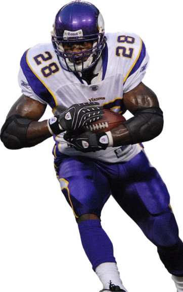 a football player is running with the ball
