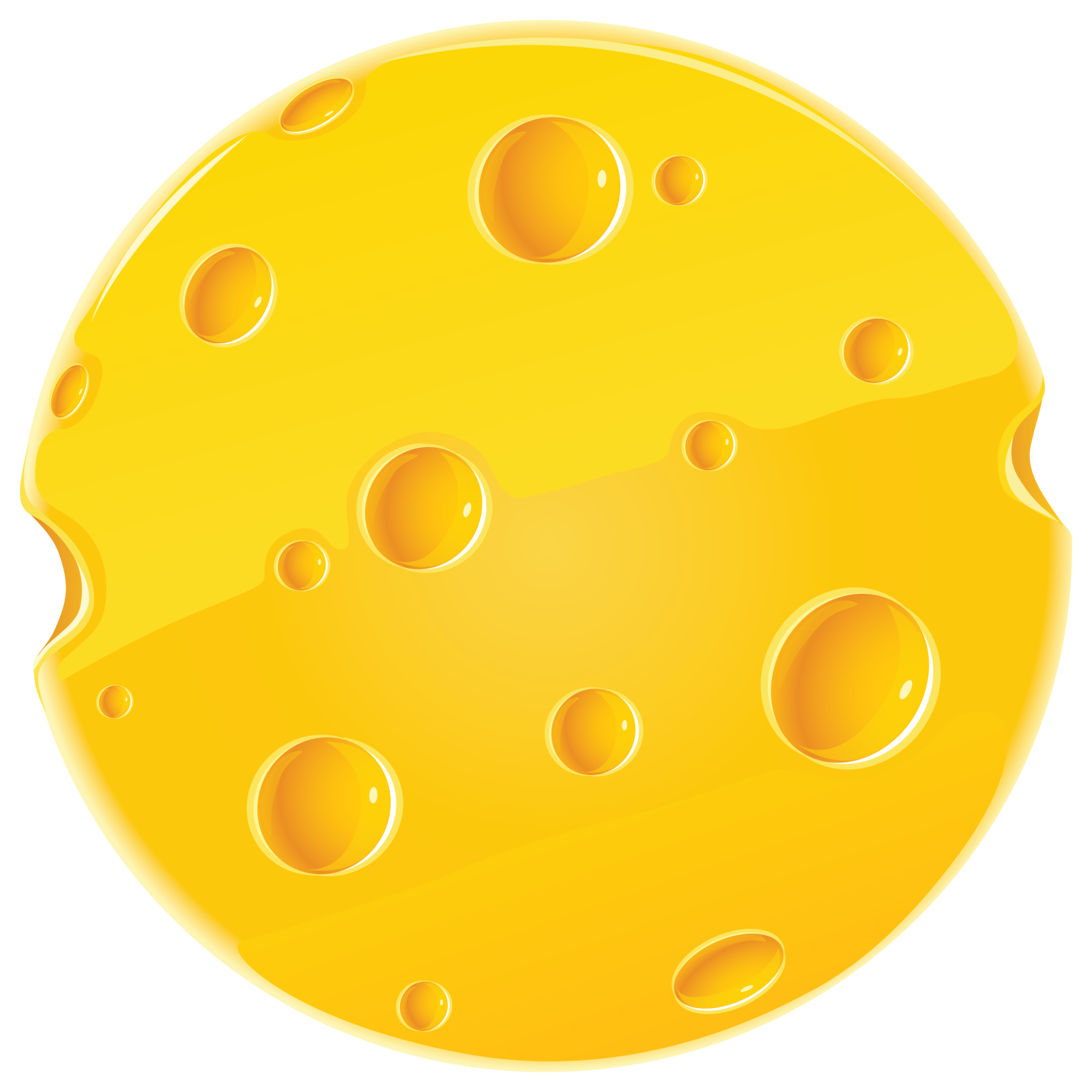 a piece of cheese on white background