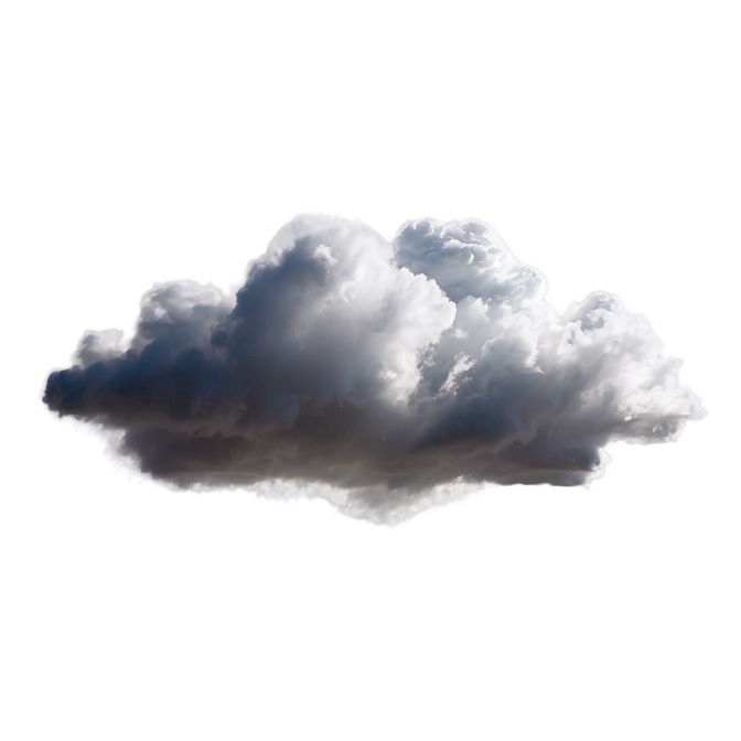 a black cloud on a white background