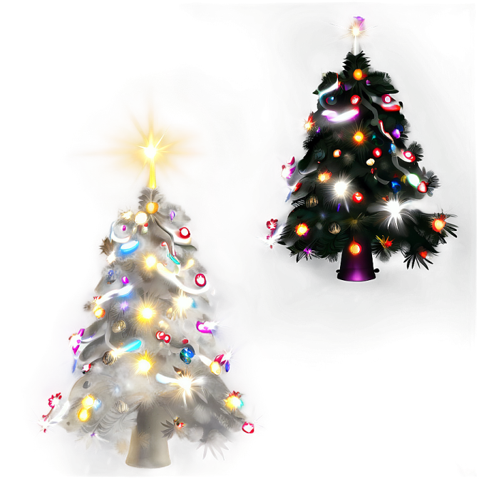 a white christmas tree