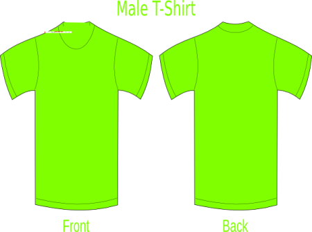 male and female t - shirts
