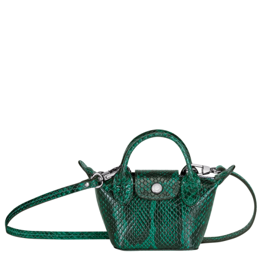 the mini python bag in green