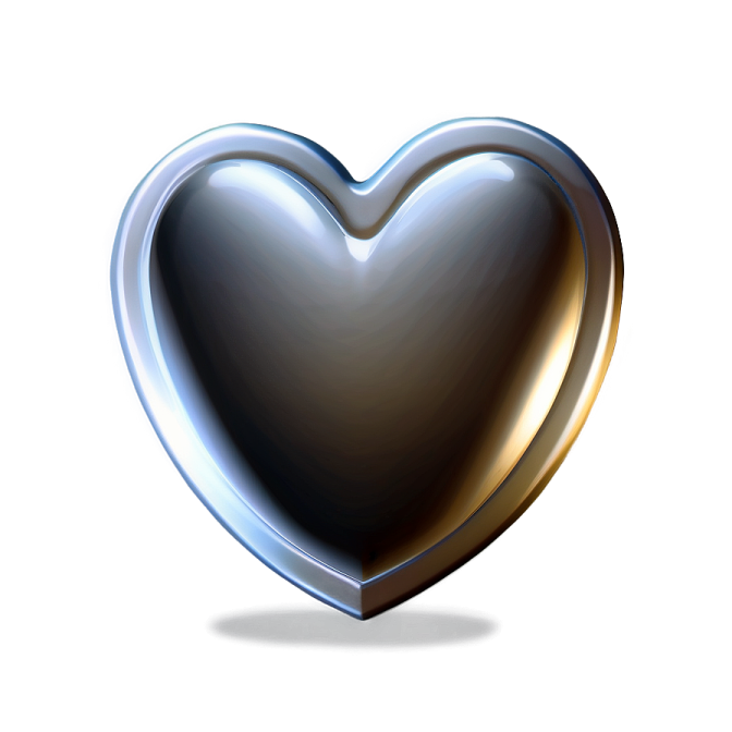 a heart shaped object on a white background