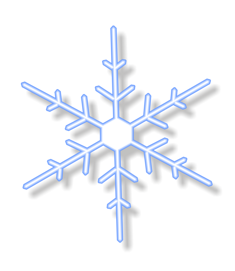 a blue snowflar on a white background