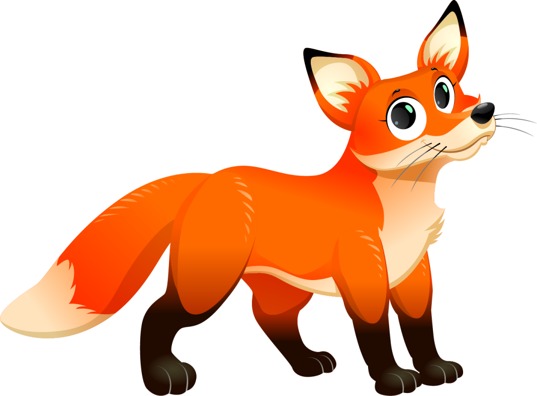 a red fox standing on its hinds
