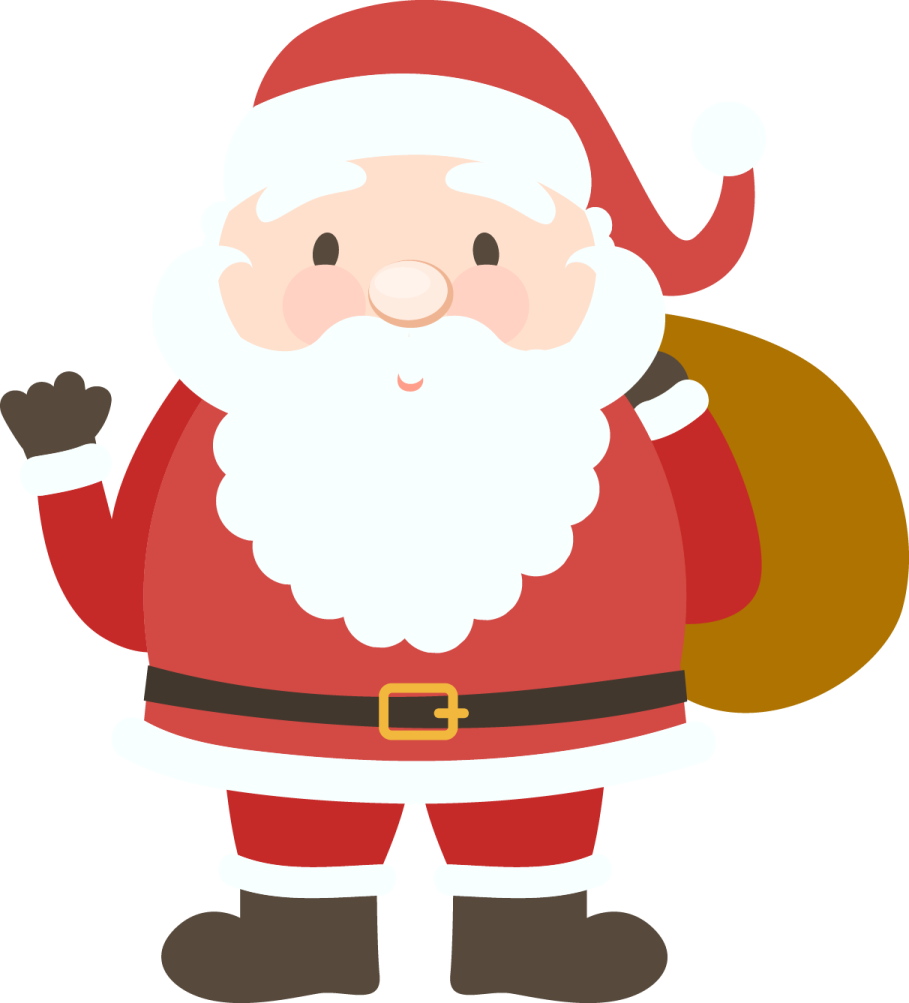 a santa claus with a bag of gifts
