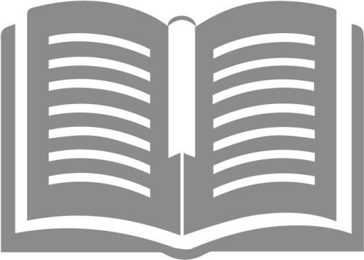 an open book on a white background