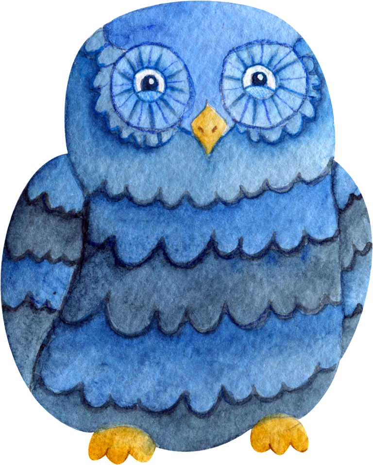 a watercolor painting of an owl