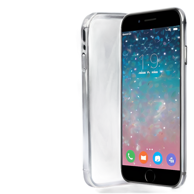the back of an iphone with a clear case
