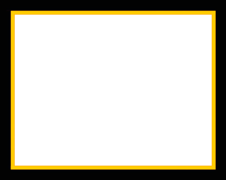 a yellow frame on a black background