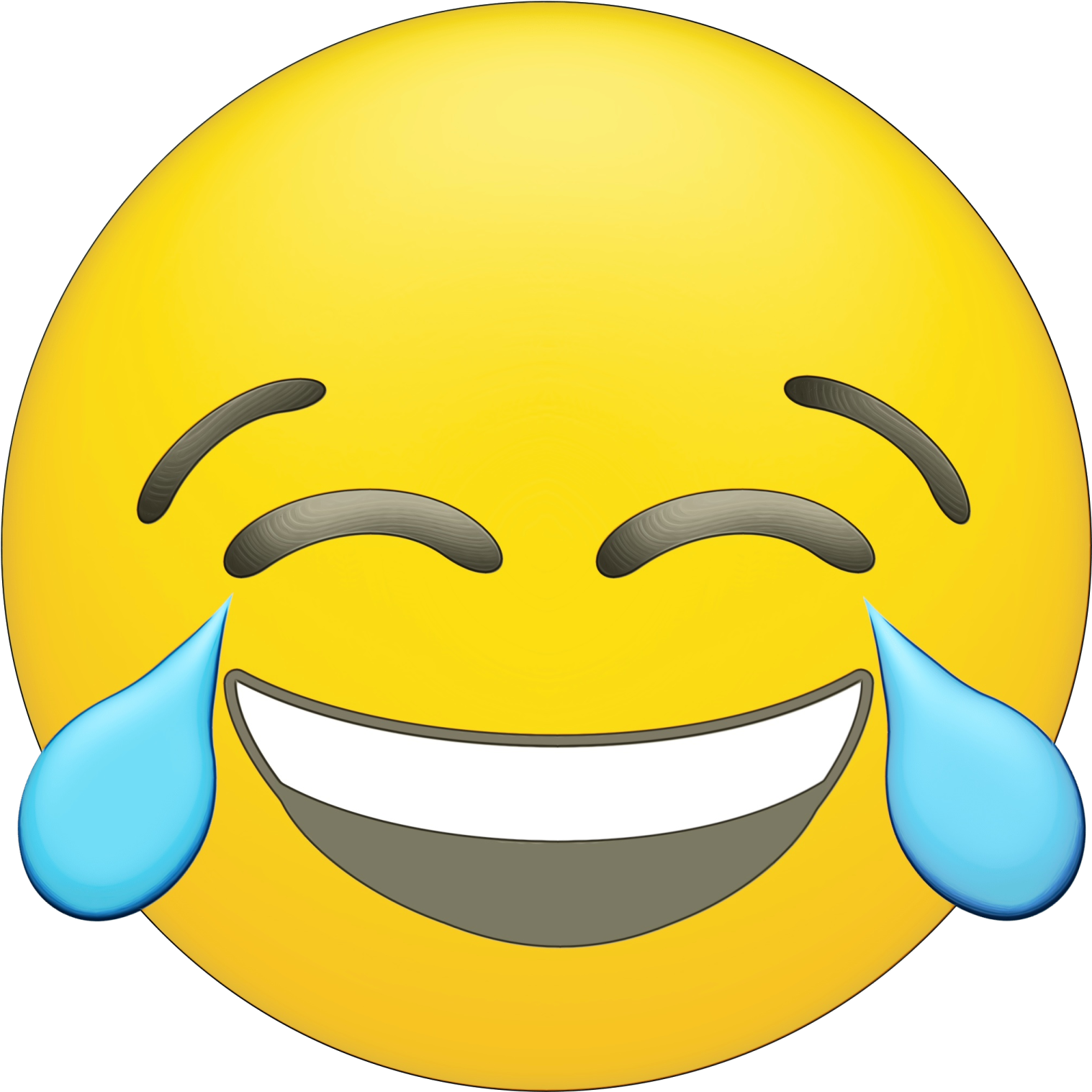 a smiley face with tears and tears