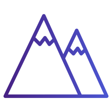 a mountain with mountains in the background