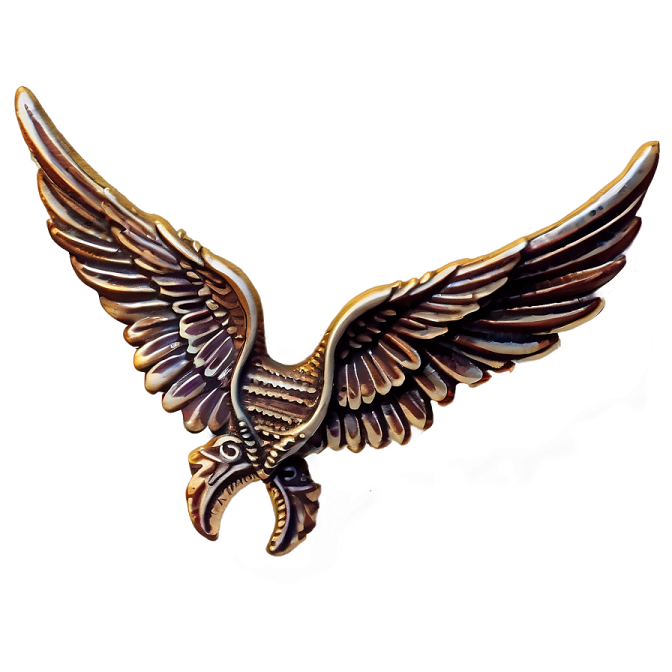 an eagle is shown on a white background