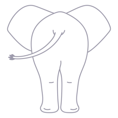 a drawing of an elephant