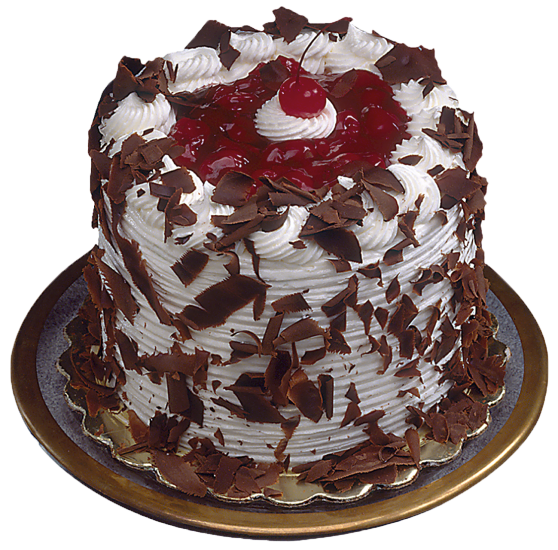 a cake with chocolate and chers on top