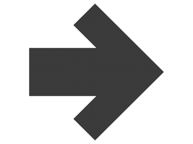 a black and white arrow icon
