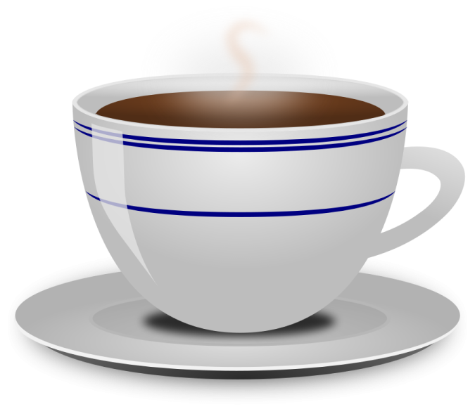 a cup of coffee on a saucer