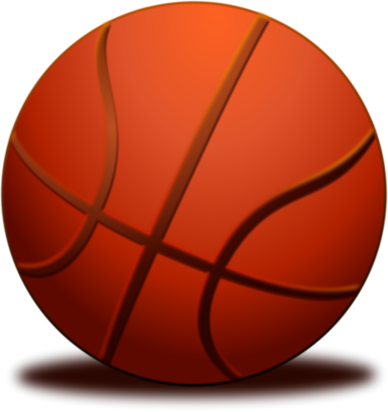 a red basketball ball on a white background
