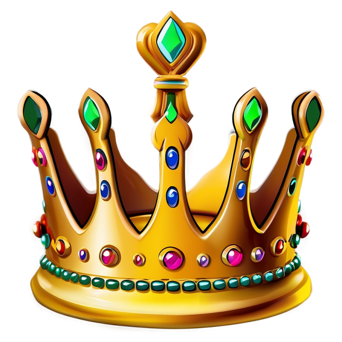 a golden crown with jewels on it