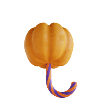 a close up of an orange flower on a white background