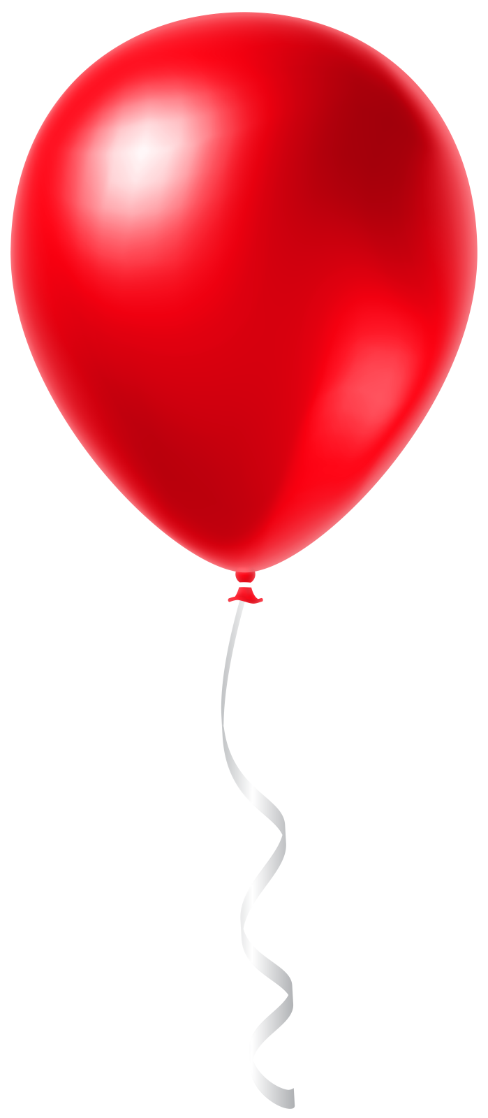 a red balloon on a white background