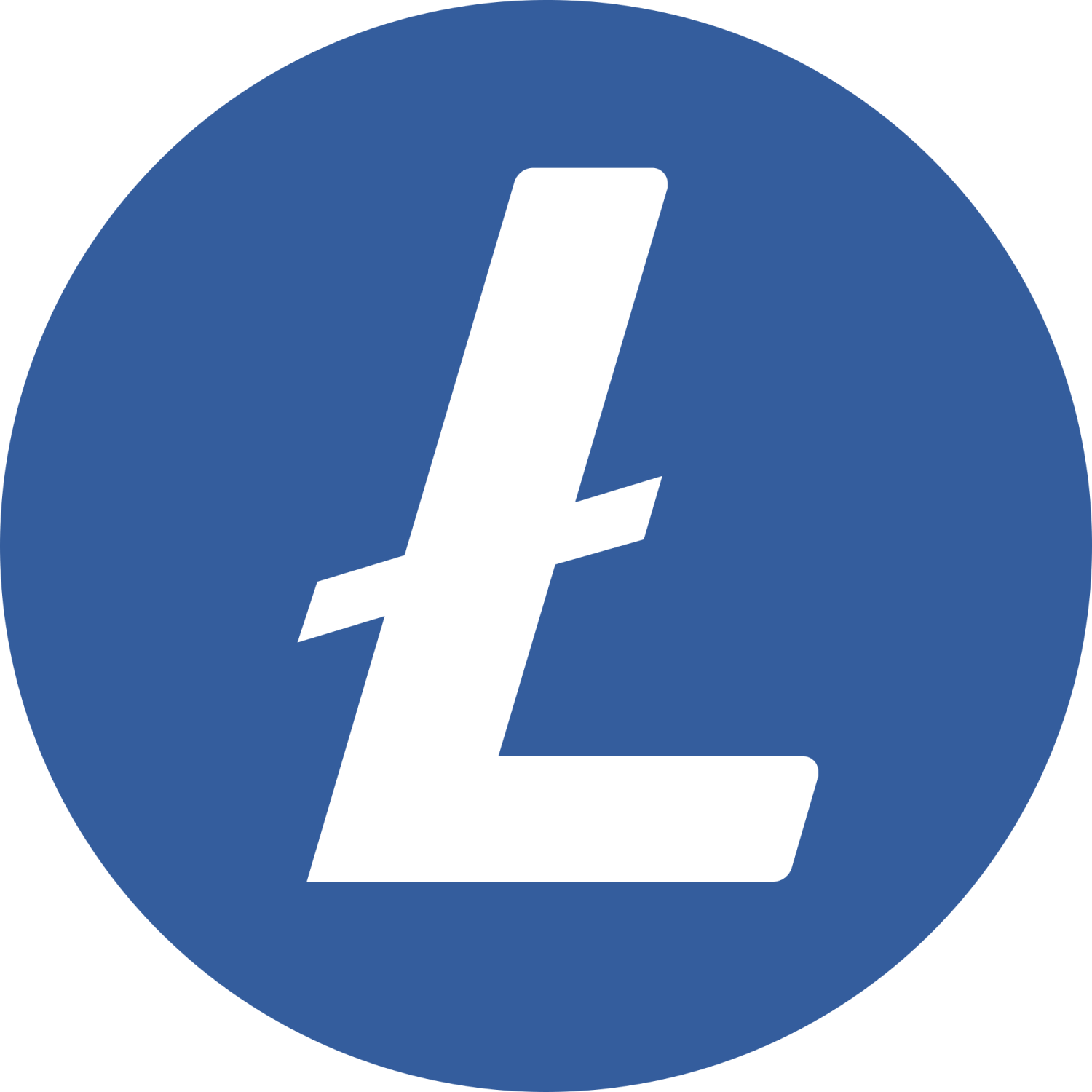 a blue circle with the letter l in it