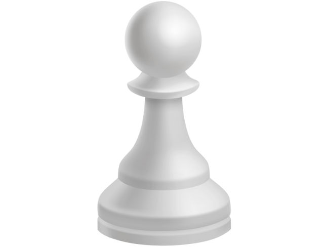 a white chess piece