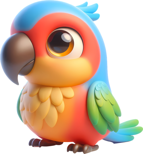 a colorful bird sitting on top of a white surface