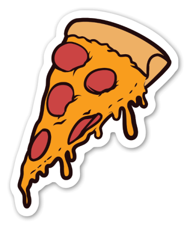 a piece of pizza with melted cheese on it