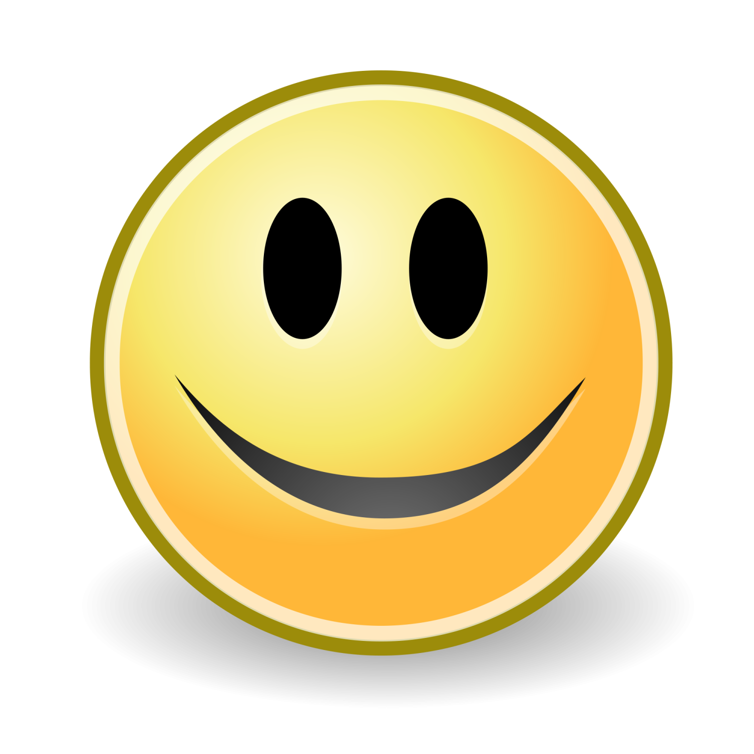 a smiley face with two eyes
