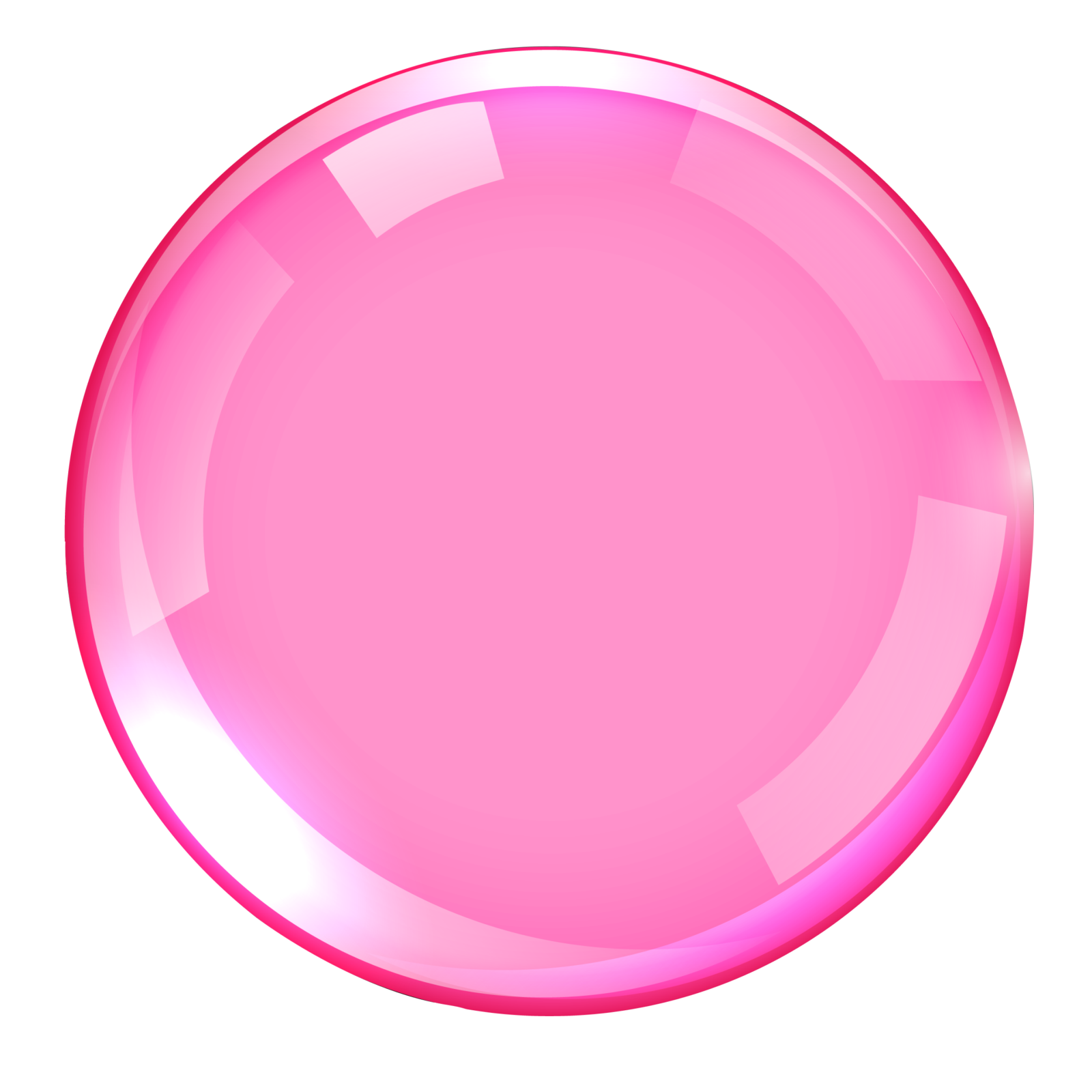 a pink button with a white background