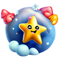an image of a star in the sky