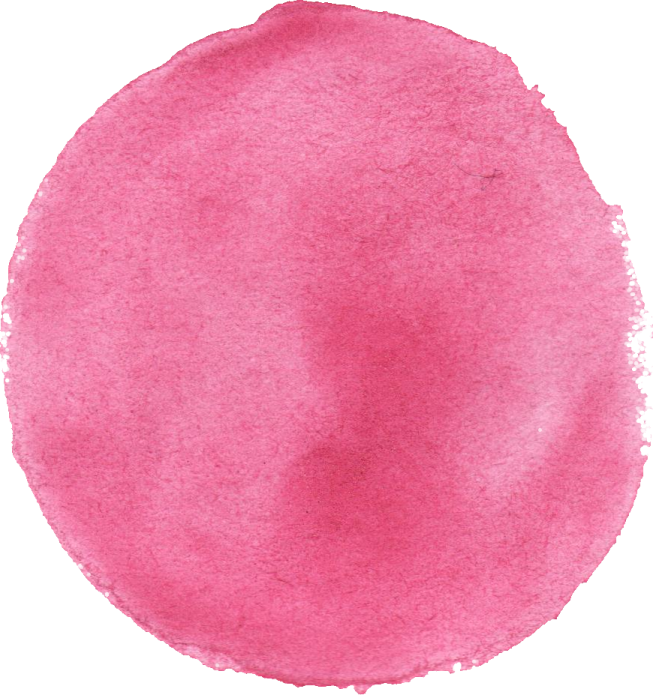 a pink watercolor stain on a white background