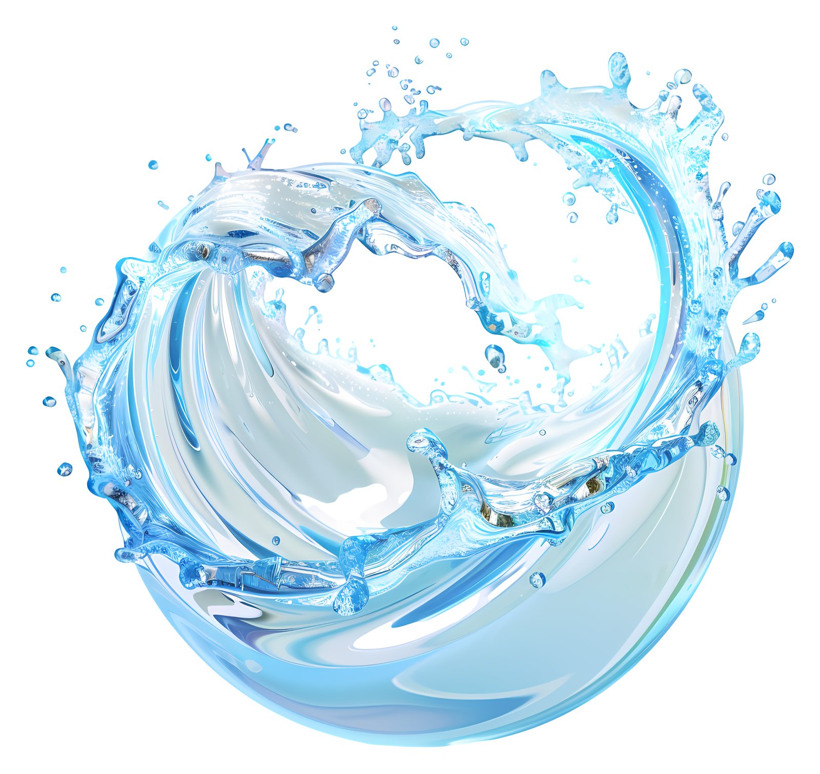 a splash of water