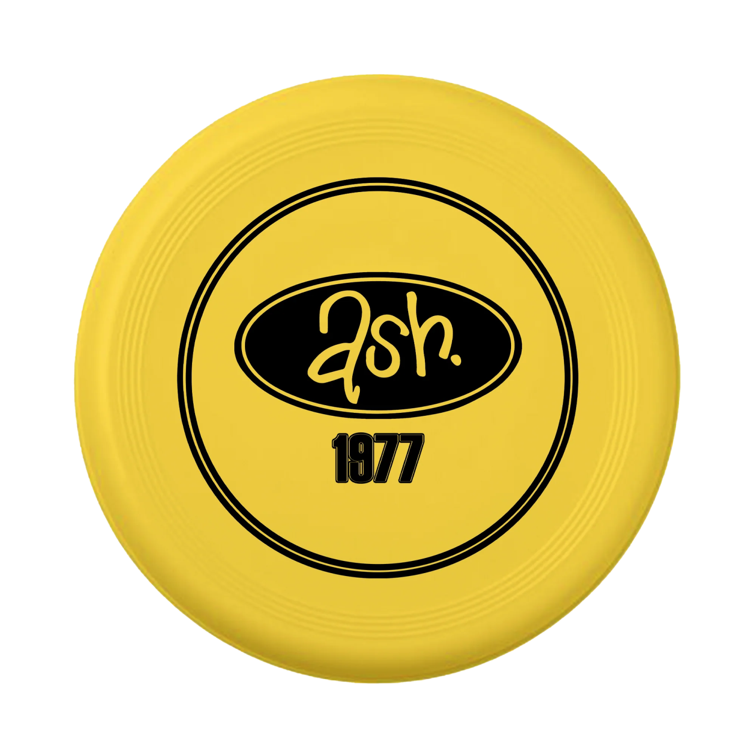 a yellow disc with the number 17 on it