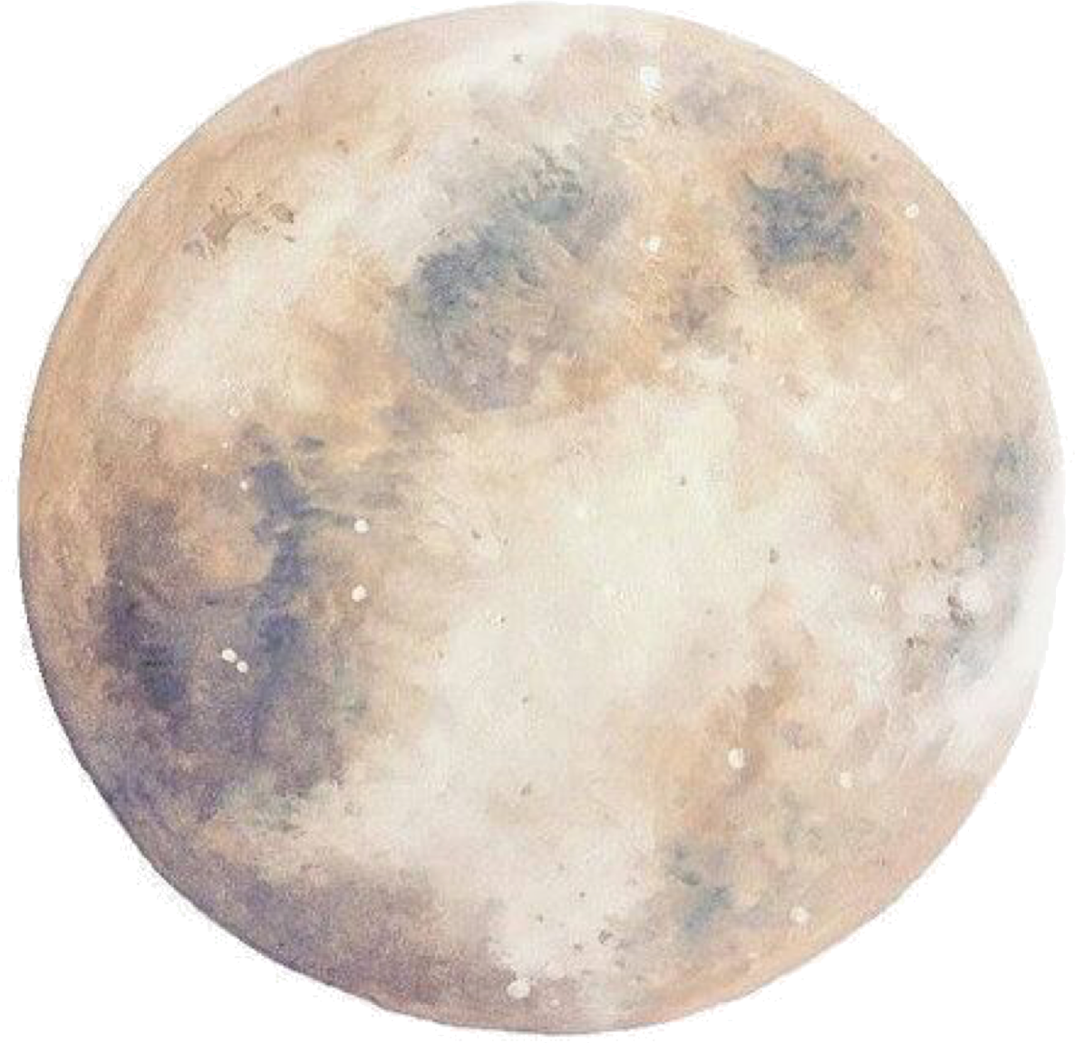 a watercolor painting of the moon