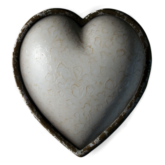 a heart shaped bowl with a white background