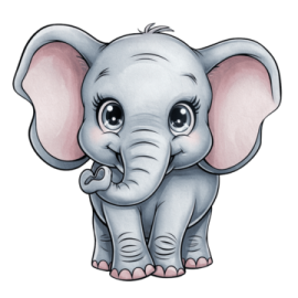 an elephant with big ears