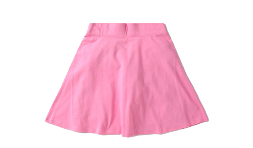 a pink skirt on a white background