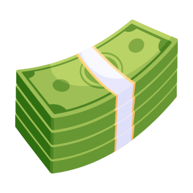 a stack of money