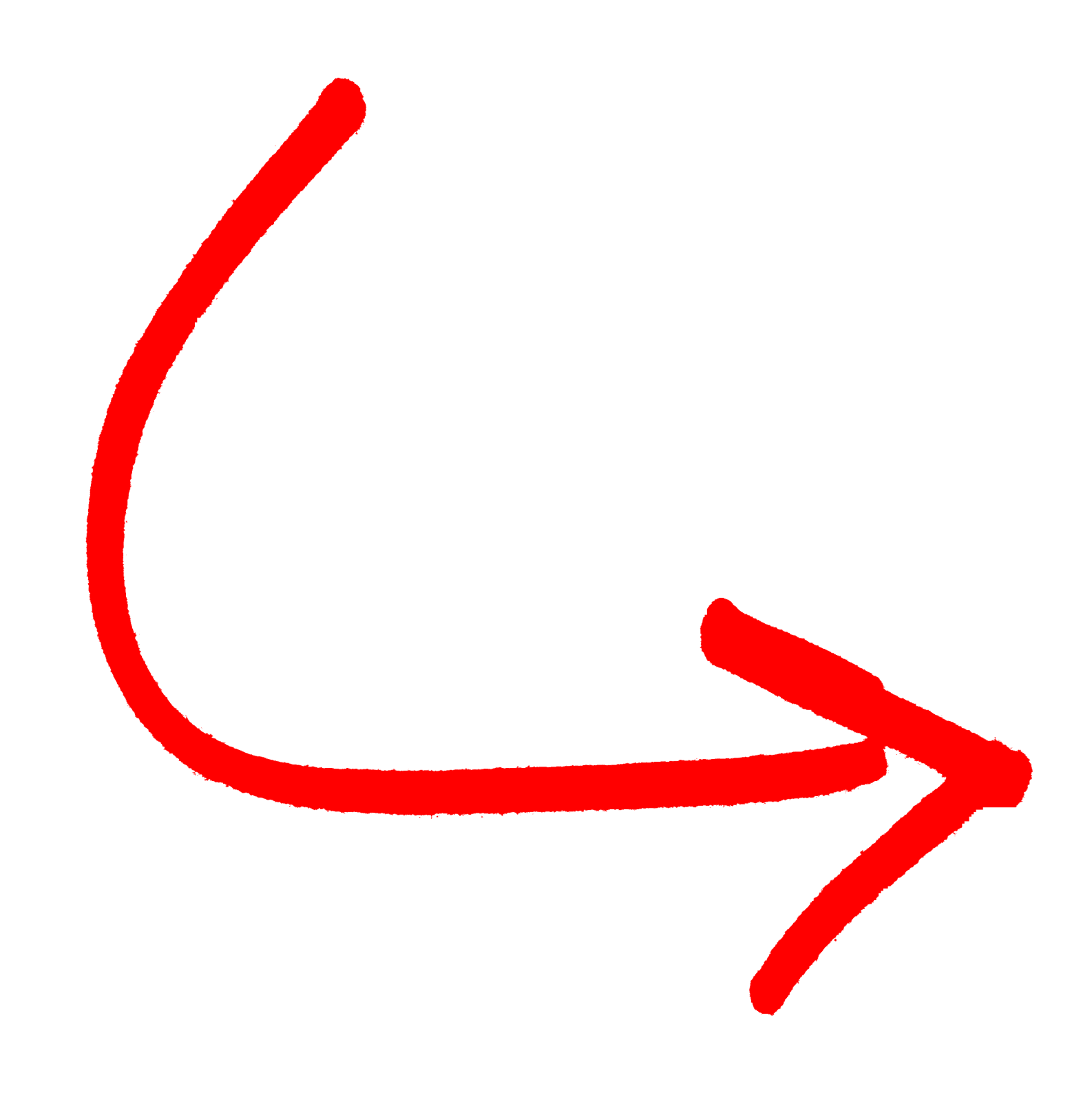 a black and white drawing of an arrow