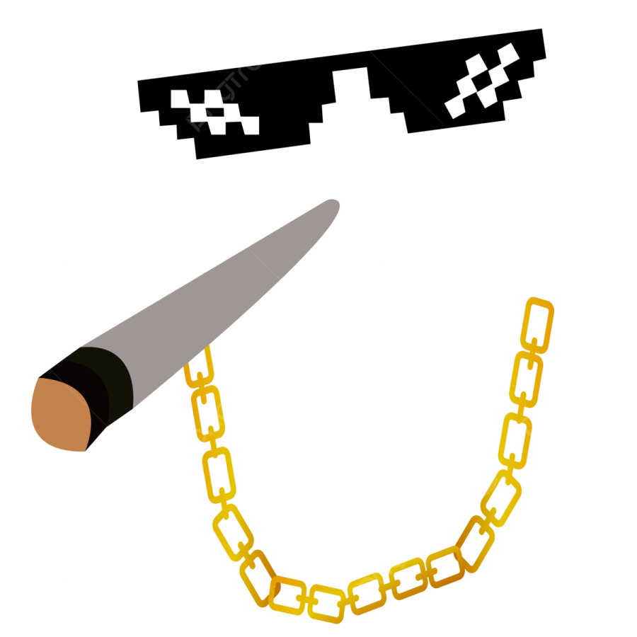 an image of a chain with glasses on it